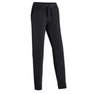 NYAMBA - W26 L30  Straight-Cut Fitness Jogging Bottoms with Fitted Cuffs, Black