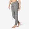 NYAMBA - W26 L30  Slim-Fit Fitness Jogging Bottoms with Fitted Cuffs, Grey