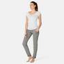 NYAMBA - W26 L30  Slim-Fit Fitness Jogging Bottoms with Fitted Cuffs, Grey