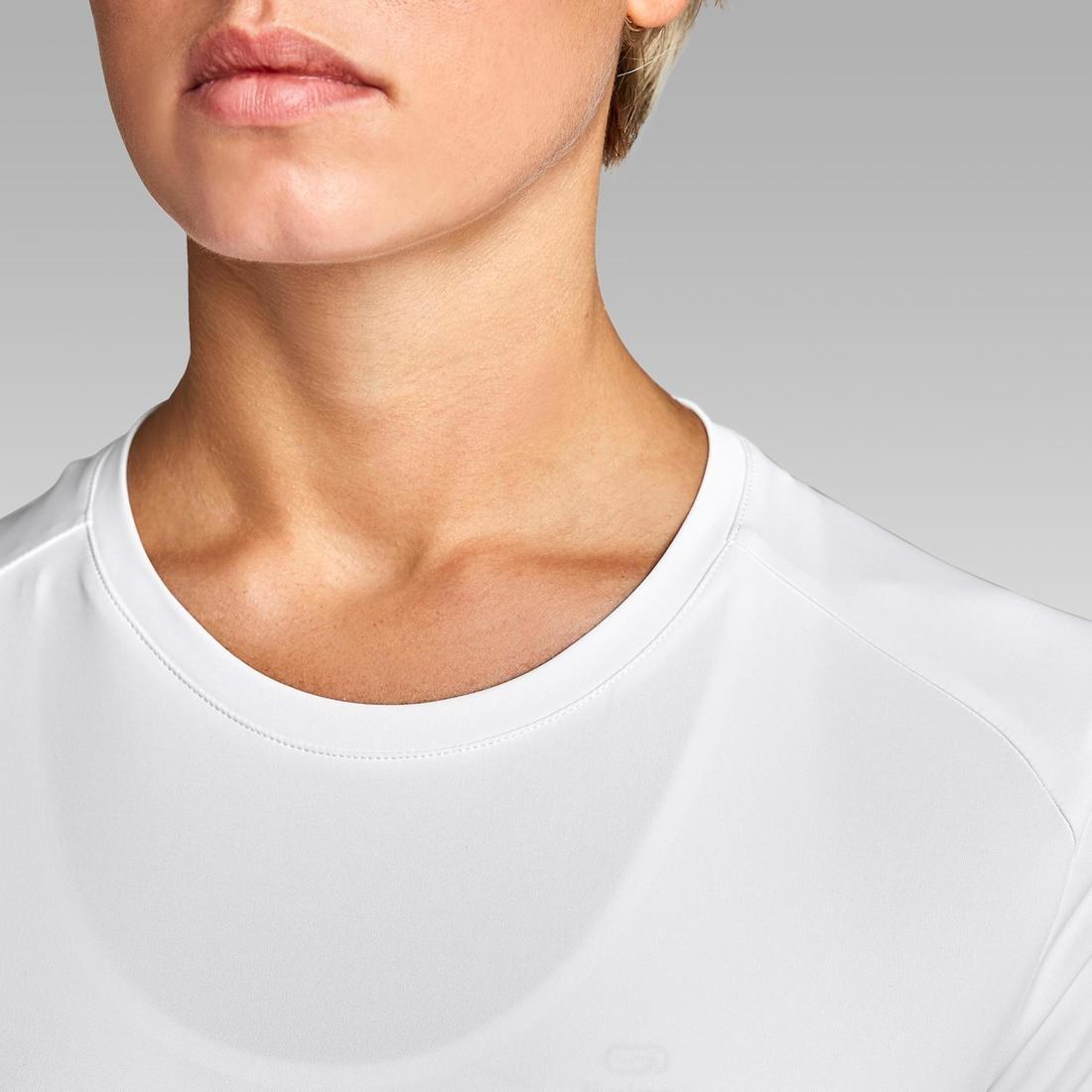 Women's Extra Large Run Sun Protect T-Shirt, Snow White, , large image number 5