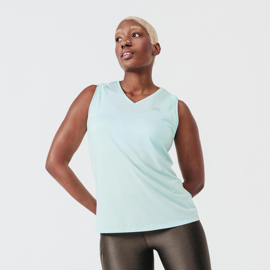 Small  Women's Running Breathable Tank Top Dry, Pale Mint, , large image number 0