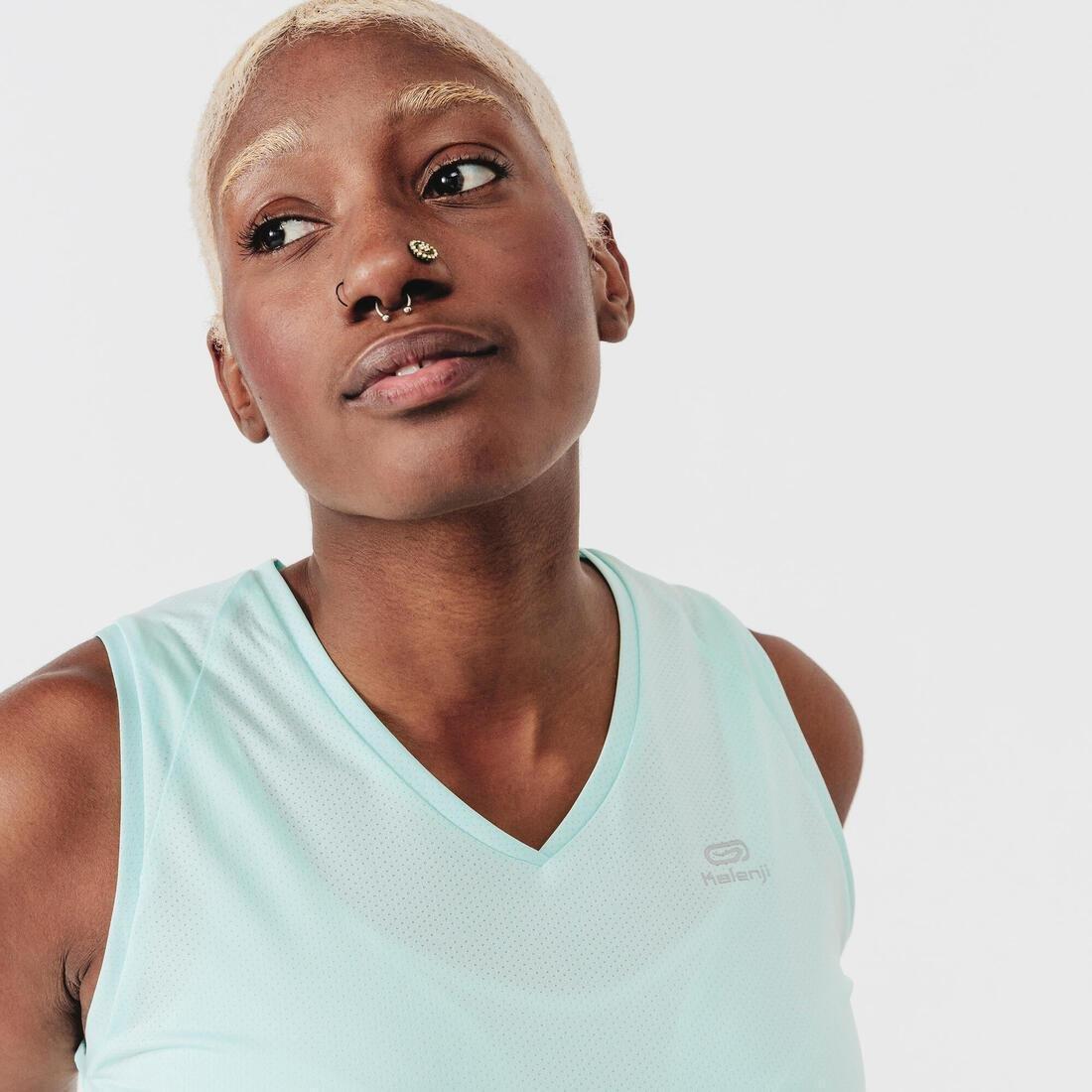Small  Women's Running Breathable Tank Top Dry, Pale Mint, , large image number 8