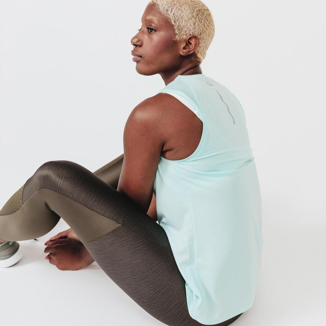 Small  Women's Running Breathable Tank Top Dry, Pale Mint, , large image number 10
