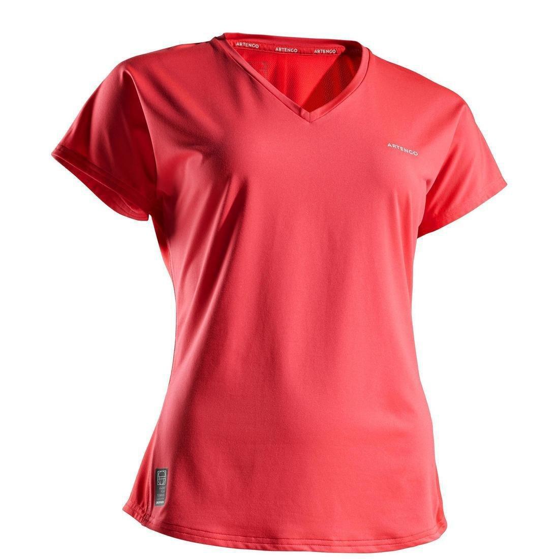 Small  Soft 500 Women's Tennis T-Shirt, Black, , large image number 10