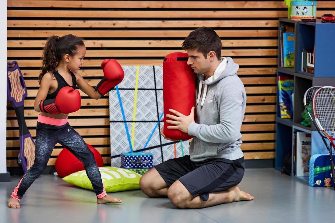 Kids' Boxing Bag + Gloves Set, Red, , large image number 7