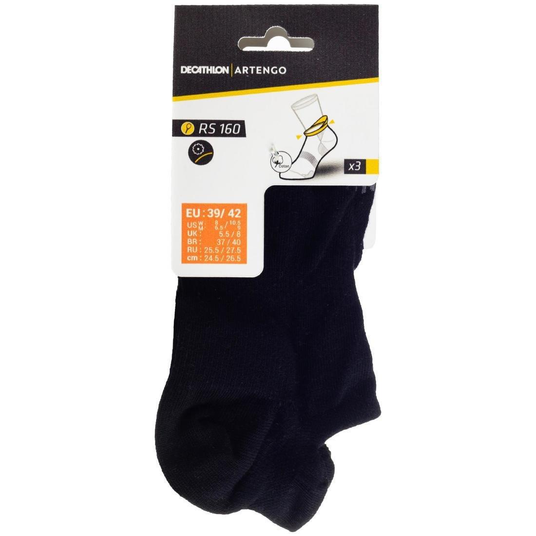 EU 43-46  RS 160 Low Sports Socks Tri-Pack, Black, , large image number 8