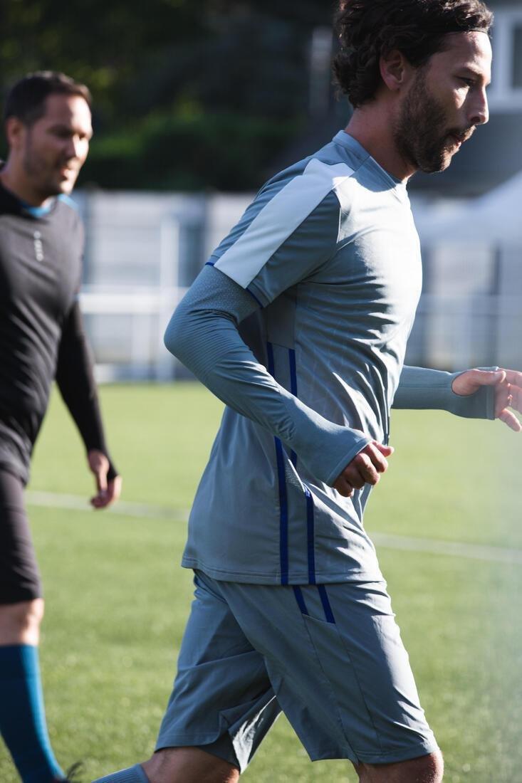 L Keepdry 500 Adults Football Long-Sleeved Base Layer, White, No Color, large image number 7