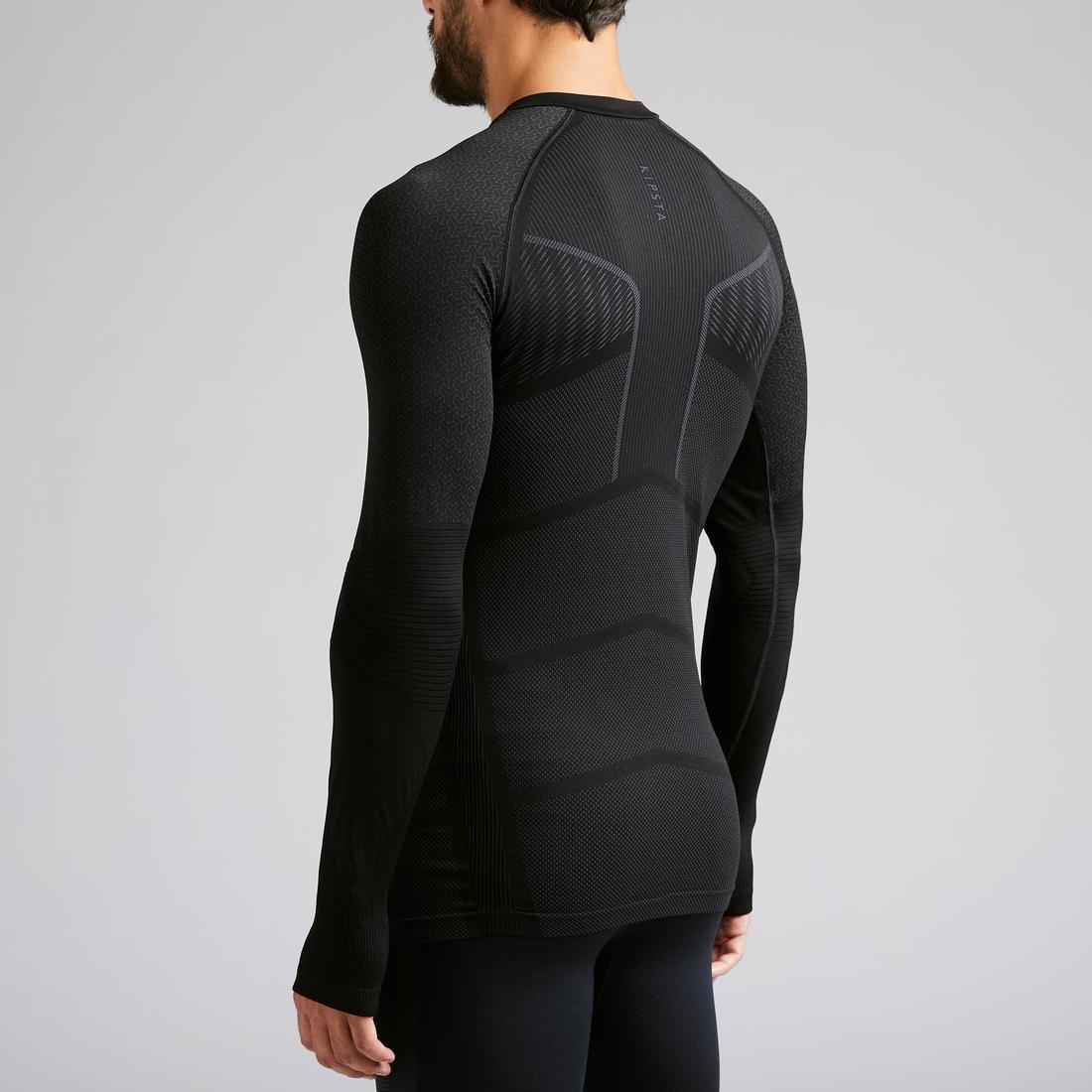 XL  Keepdry 500 Adlts' Football Long-Sleeved Base Layer, Black, , large image number 6