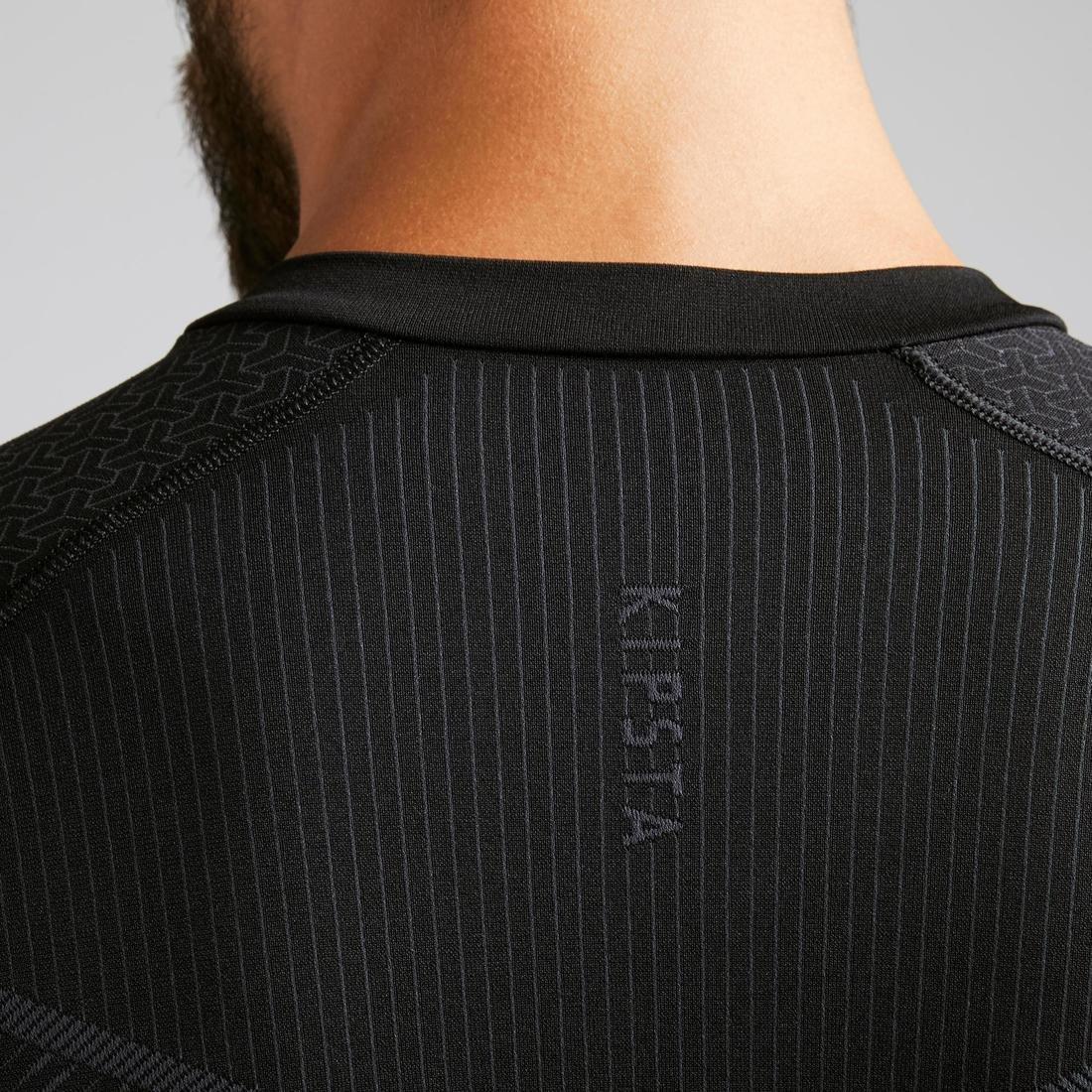 XL  Keepdry 500 Adlts' Football Long-Sleeved Base Layer, Black, , large image number 10