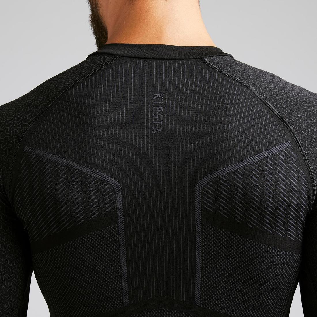 XL  Keepdry 500 Adlts' Football Long-Sleeved Base Layer, Black, , large image number 11