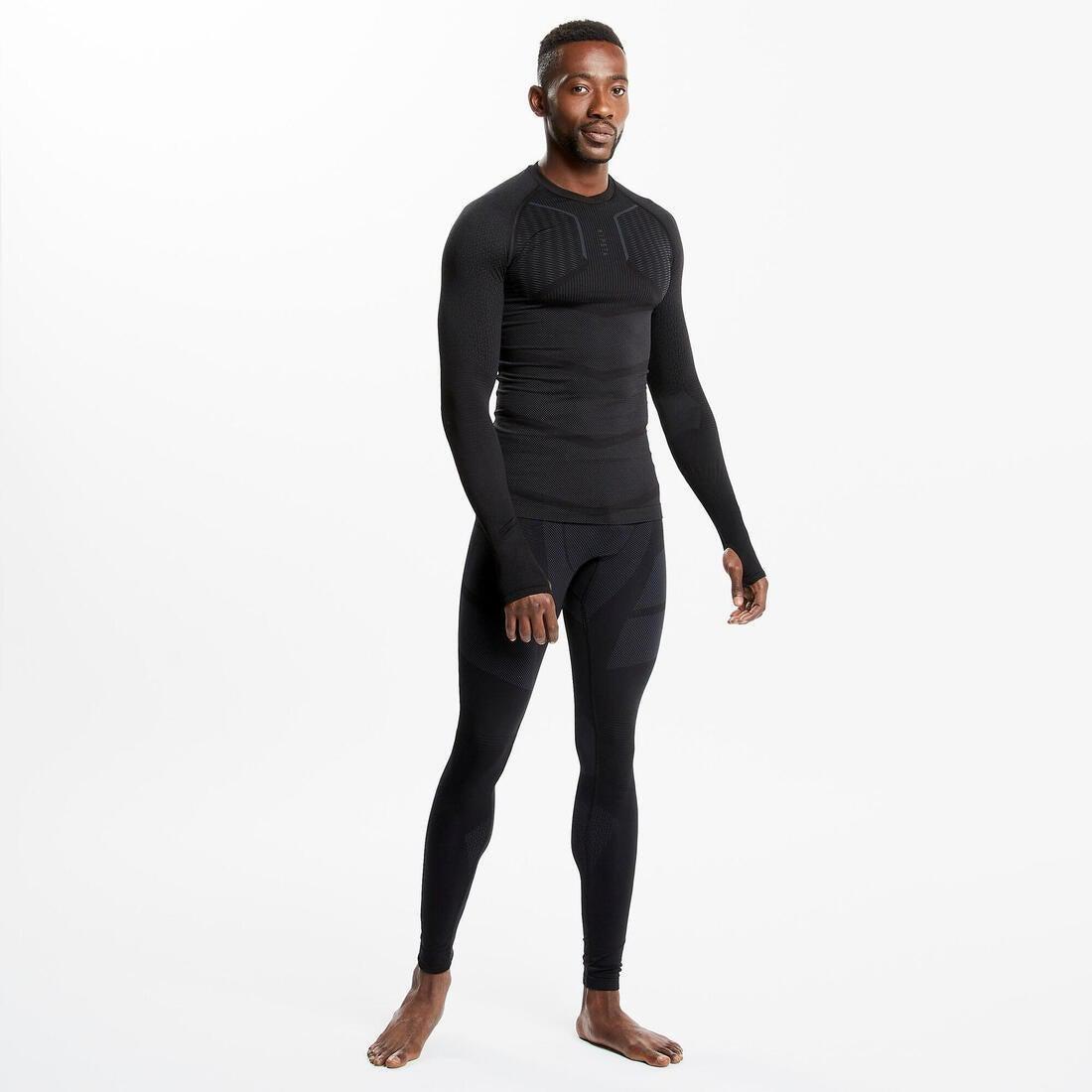 XL  Keepdry 500 Adlts' Football Long-Sleeved Base Layer, Black, , large image number 12