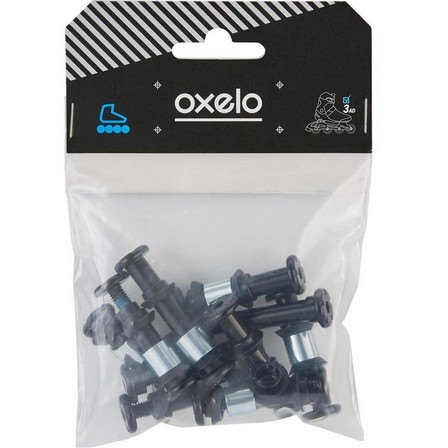 OXELO - عبوة من 8 + 2 براغي، 8 فواصل، 16 فواصل خارجية لمحاور إطار بلاستيكي 8 مم