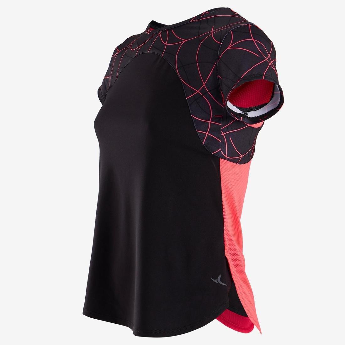 تيشيرت رياضي ضيق للبنات جيد التهوية S900 من سن 7-8 سنوات، أزرق داكن, No Color, large image number 11