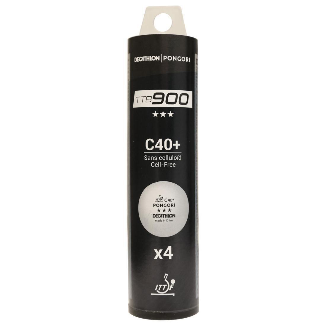كرات تنس الطاولة ت.ت.ب 900 س 40+ 3X 4، أبيض, , large image number 0