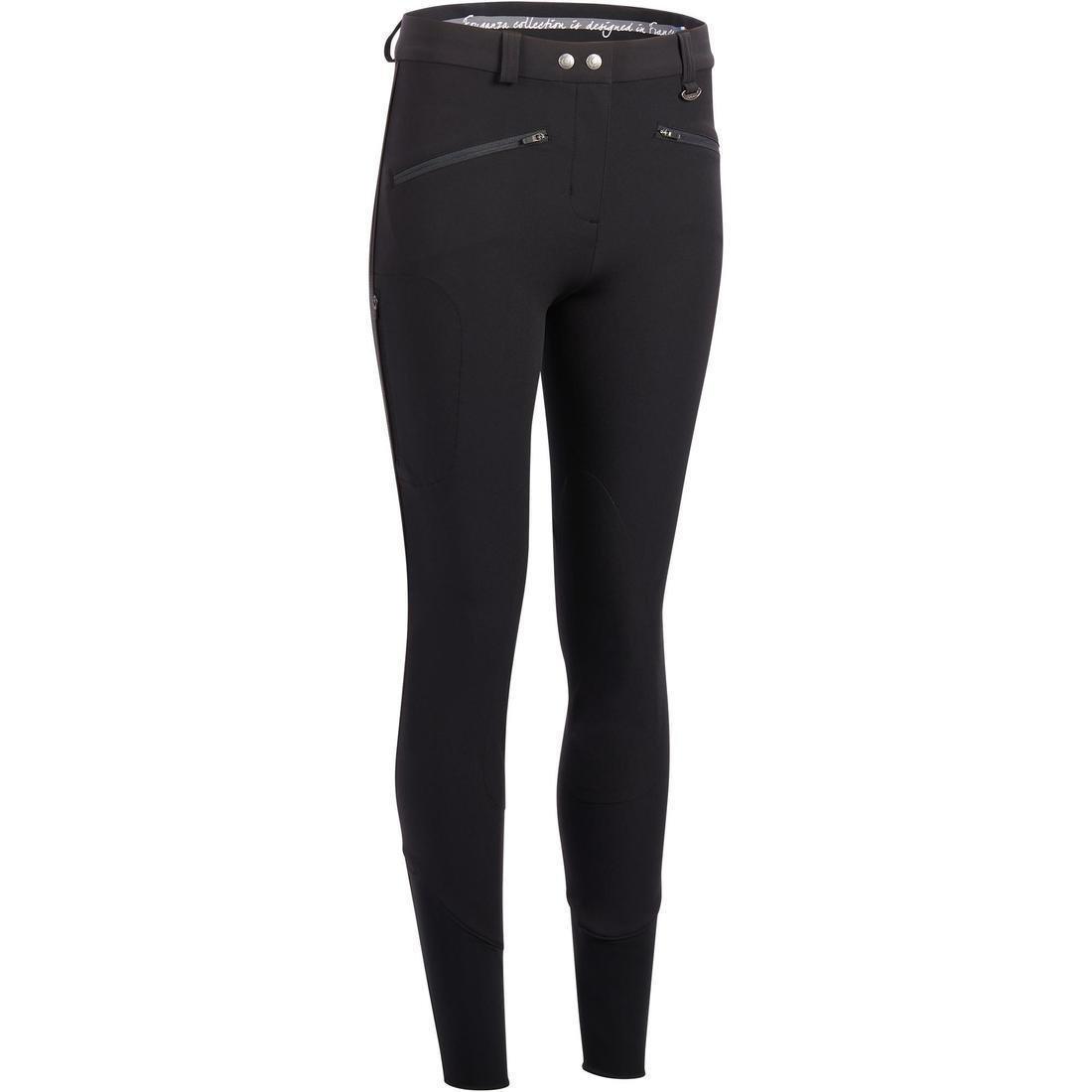 2XS  500 Mesh Women's Lightweight Horse Riding Jodhpurs, Black, , large image number 0