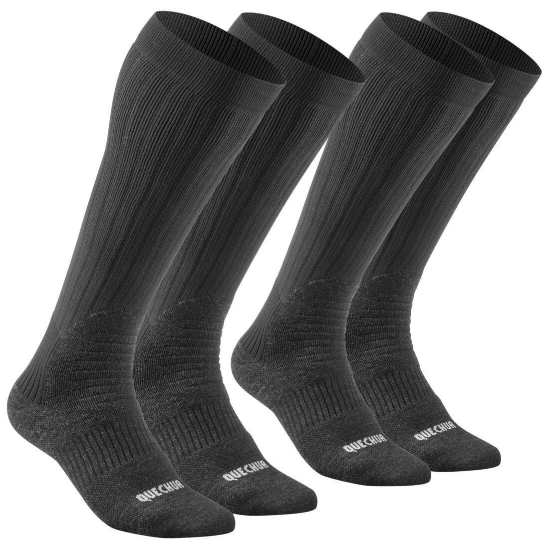 EU 43-46  Adult Warm Walking Socks - 2 Pack - Black, , large image number 0