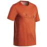 QUECHUA - Medium  TechTIL 100 Short-Sleeved Hiking T-Shirt - Mottled, Light Grey