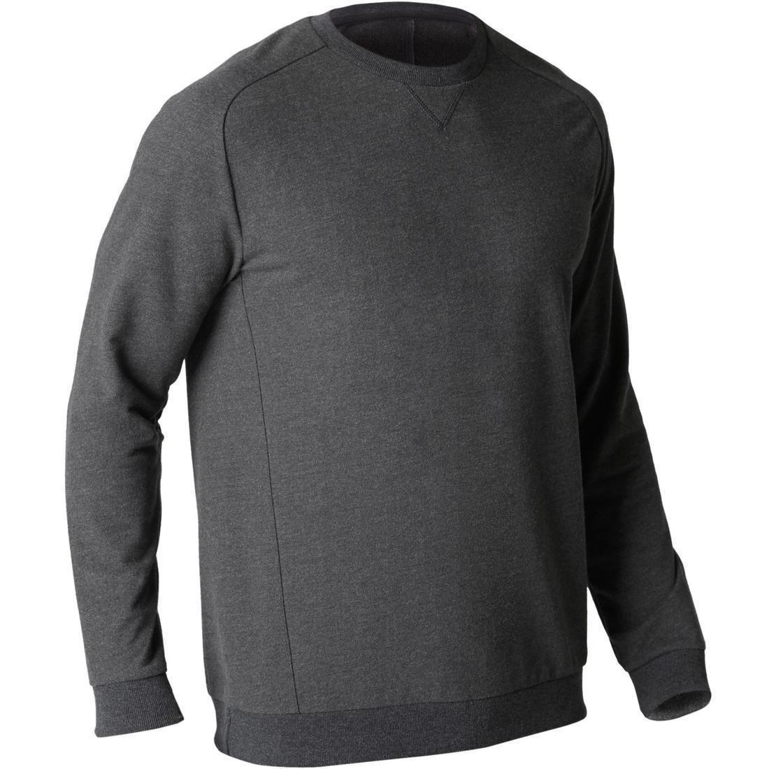 سويت شيرت لياقة بدنية برقبة مستديرة، أزرق، 2XL, , large image number 1