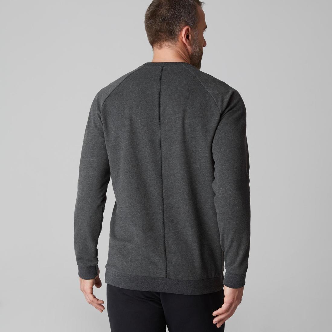 3XL  Crew-Neck Fitness Sweatshirt, Asphalt Blue, , large image number 13