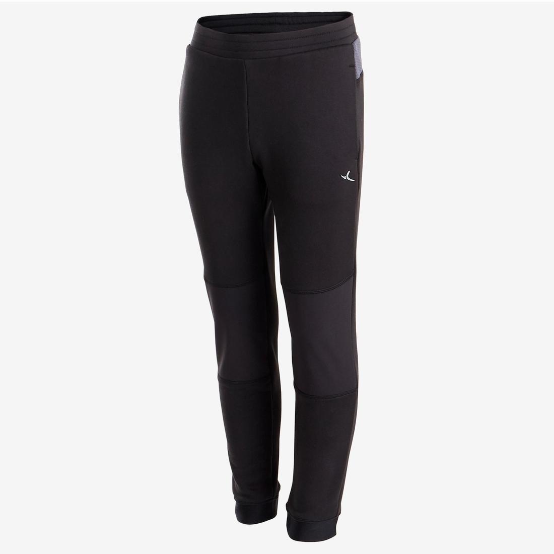 S500 Boys' Warm Breathable Synthetic Gym Tracksuit, Black, No Color, large image number 5