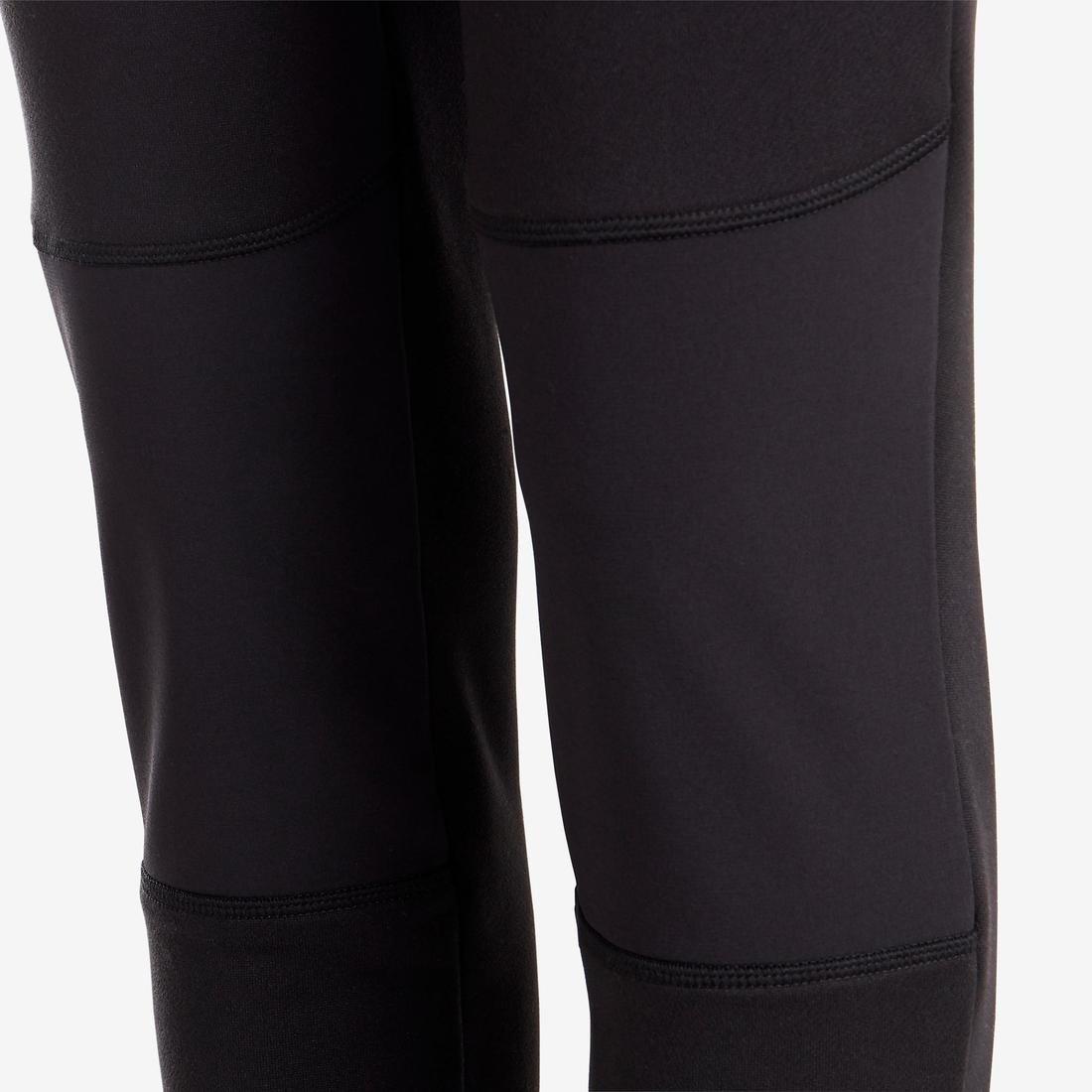 S500 Boys' Warm Breathable Synthetic Gym Tracksuit, Black, No Color, large image number 6