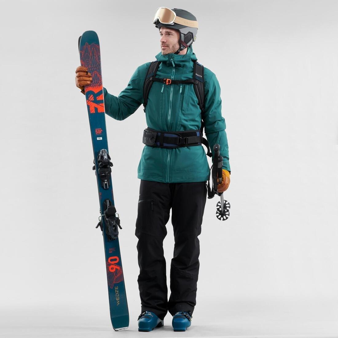 Large  Men's Freeride Ski Trousers - Black, Black, No Color, large image number 3
