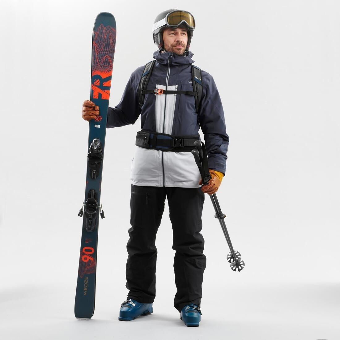Large  Men's Freeride Ski Trousers - Black, Black, No Color, large image number 4