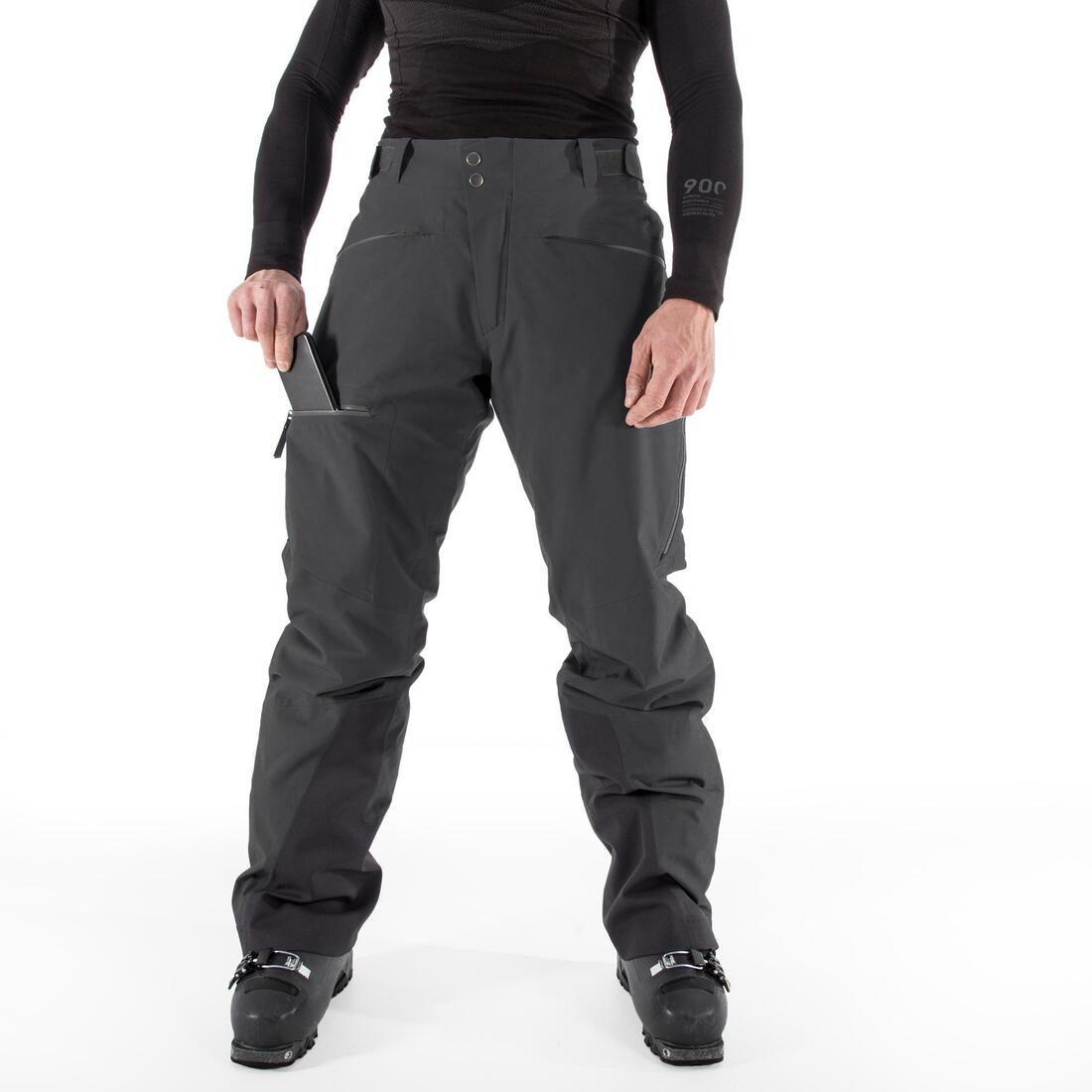 Large  Men's Freeride Ski Trousers - Black, Black, No Color, large image number 7