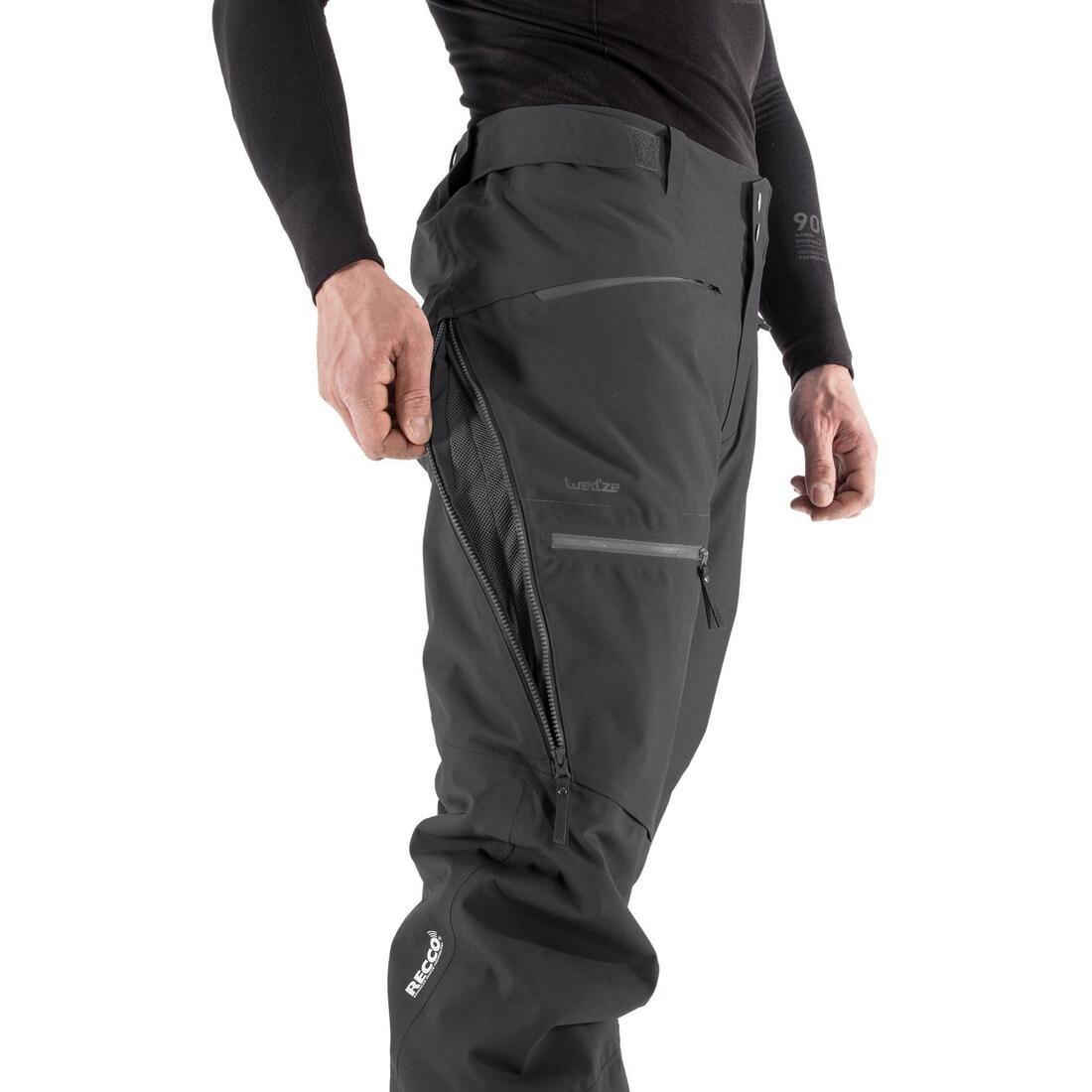 Large  Men's Freeride Ski Trousers - Black, Black, No Color, large image number 10