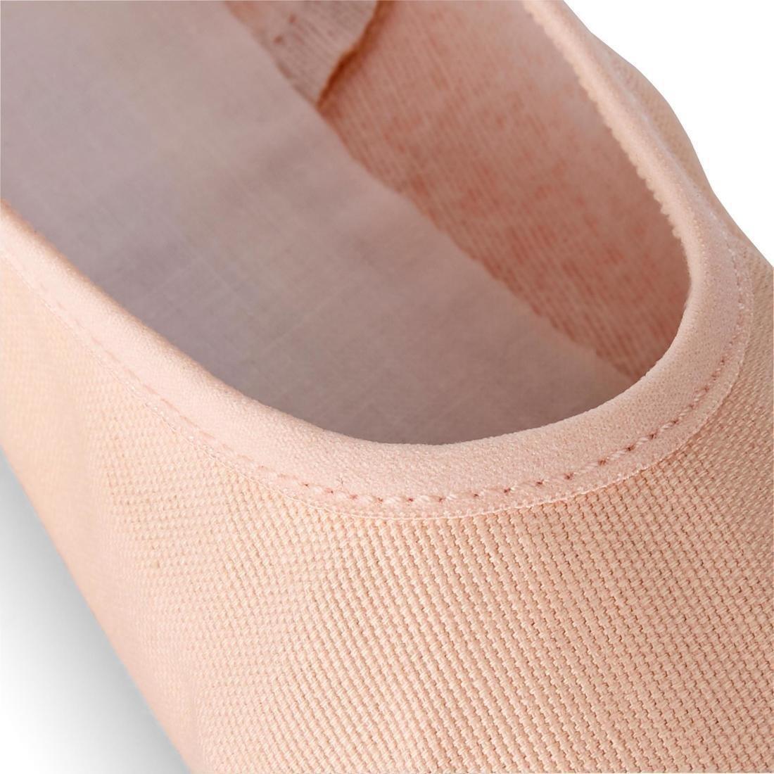 EU 26  Ballet Full Sole Demi-Pointe Canvas Shoes, Bisque, , large image number 6