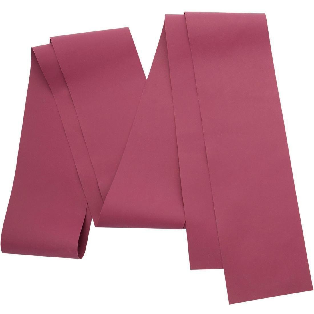 Fitness Rubber Medium Resistance Band (6 lb/3 kg) - Burgundy, Damson, , large image number 0