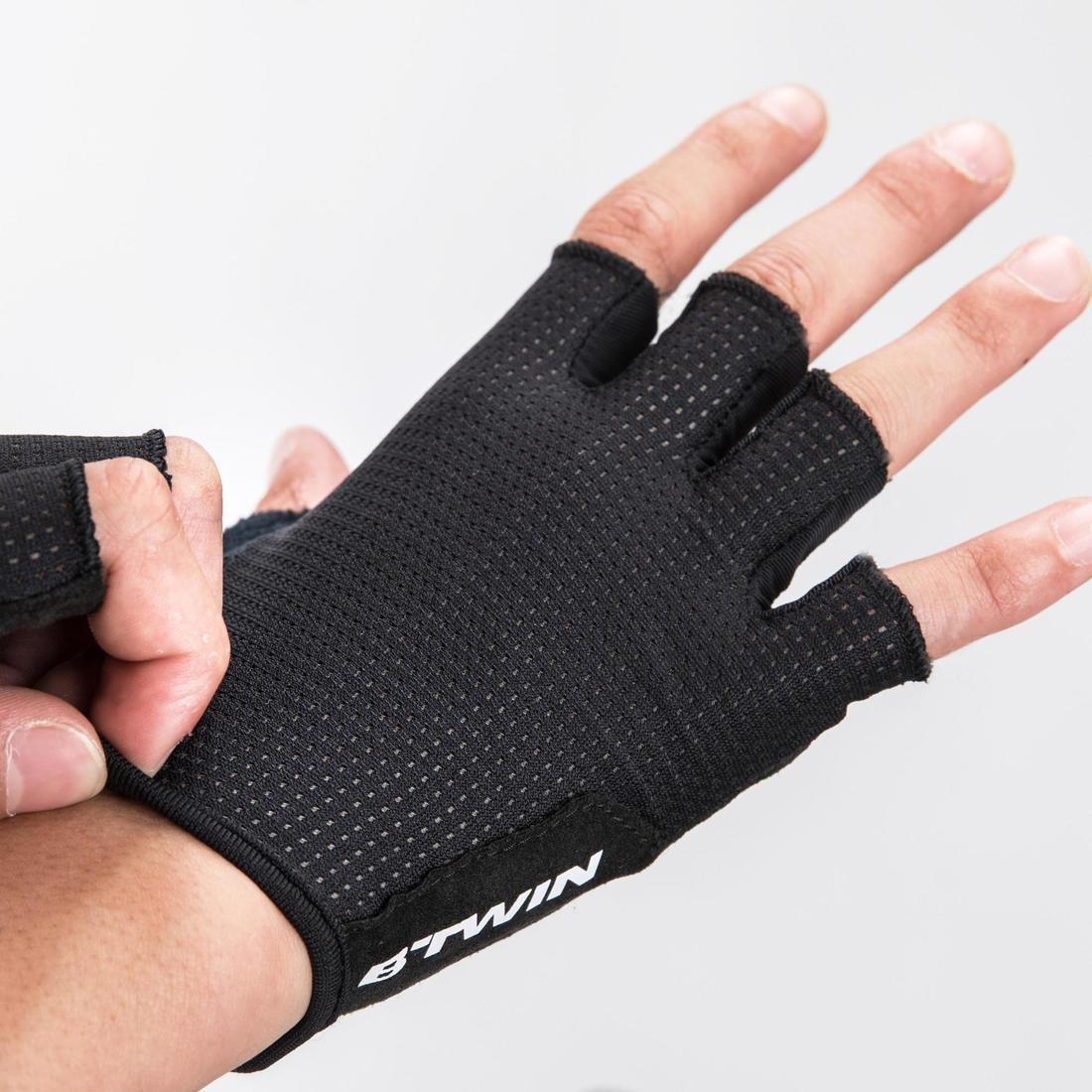 Large  Roadr 500 Cycling Gloves, Black, , large image number 12