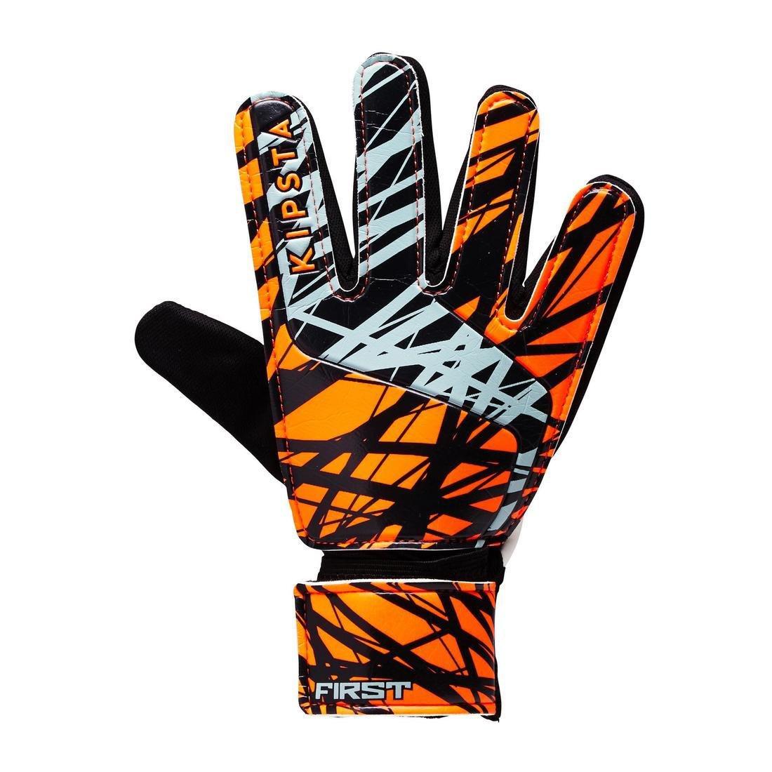 7 First Kids' Football Goalkeeper Gloves, Glacier Blue, , large image number 1