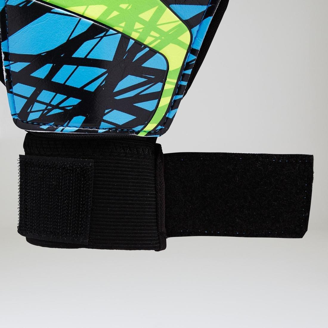 2 First Kids' Football Goalkeeper Gloves, Fluo Blood Orange, No Color, large image number 13