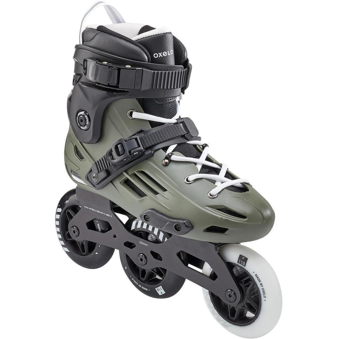 EU 42 Adult Hardboot Freeskate Skates MF900 - Khaki, No Color, large image number 0