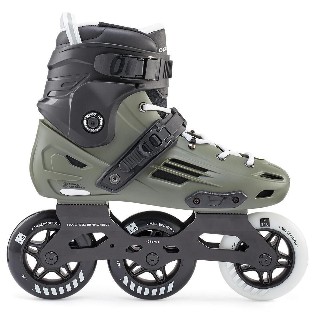 EU 42 Adult Hardboot Freeskate Skates MF900 - Khaki, No Color, large image number 1
