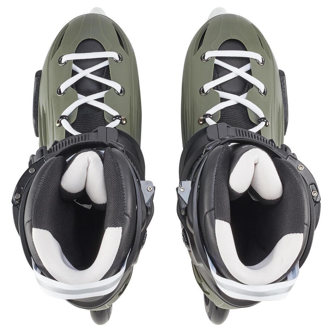 EU 42 Adult Hardboot Freeskate Skates MF900 - Khaki, No Color, large image number 5