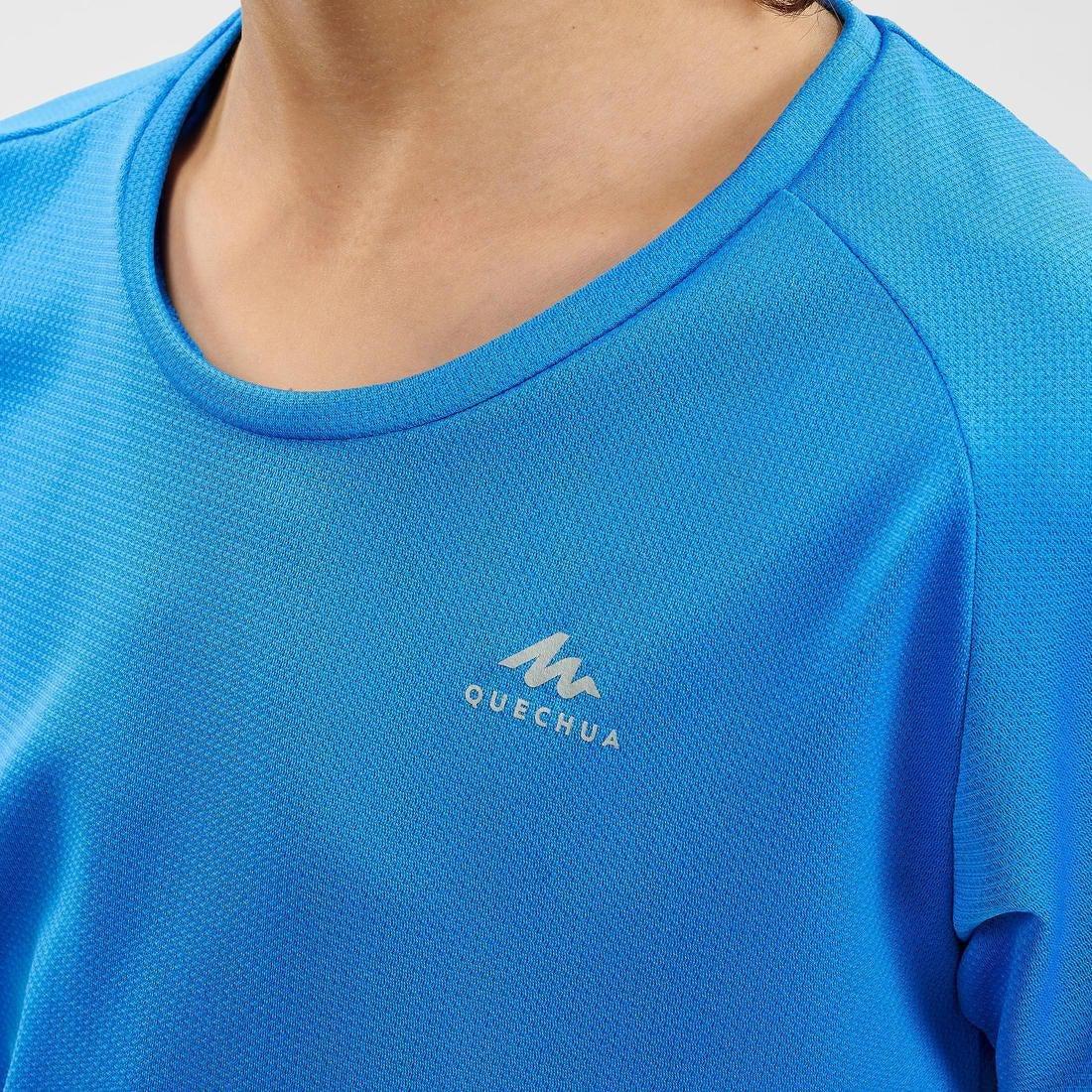 8-9Y  Kids' Hiking T-Shirt - MH500 Aged 7-15, Pacific Blue, , large image number 4