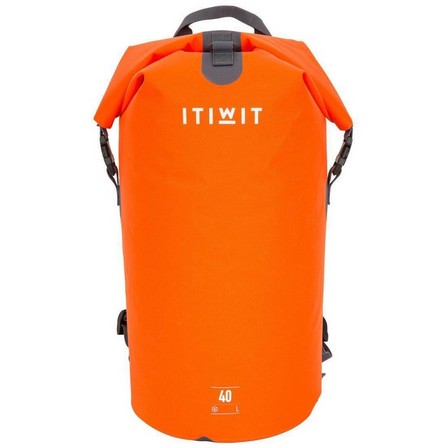 ITIWIT - كيس ماء جاف مقاوم للماء، 40 لتر، برتقالي دموي
