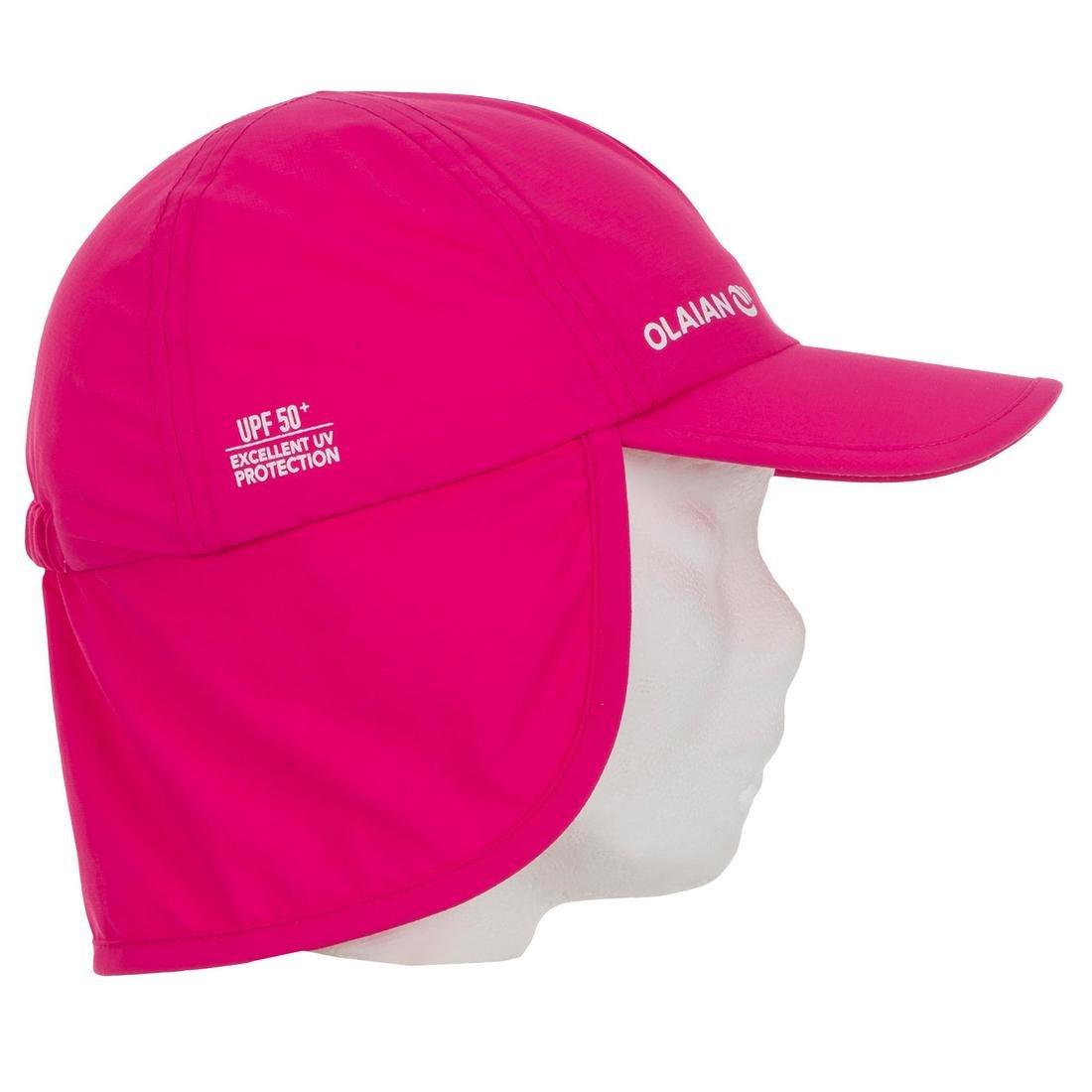 3-4Y UV Baby Hat shark, Magenta, No Color, large image number 1