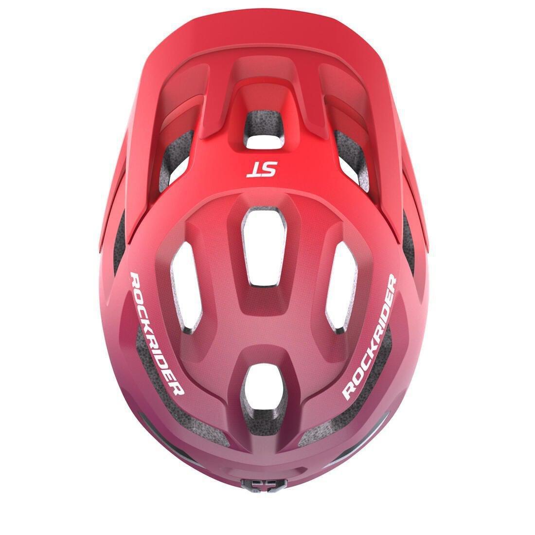 Medium  Mountain Bike Helmet ST 500, Snow White, No Color, large image number 3