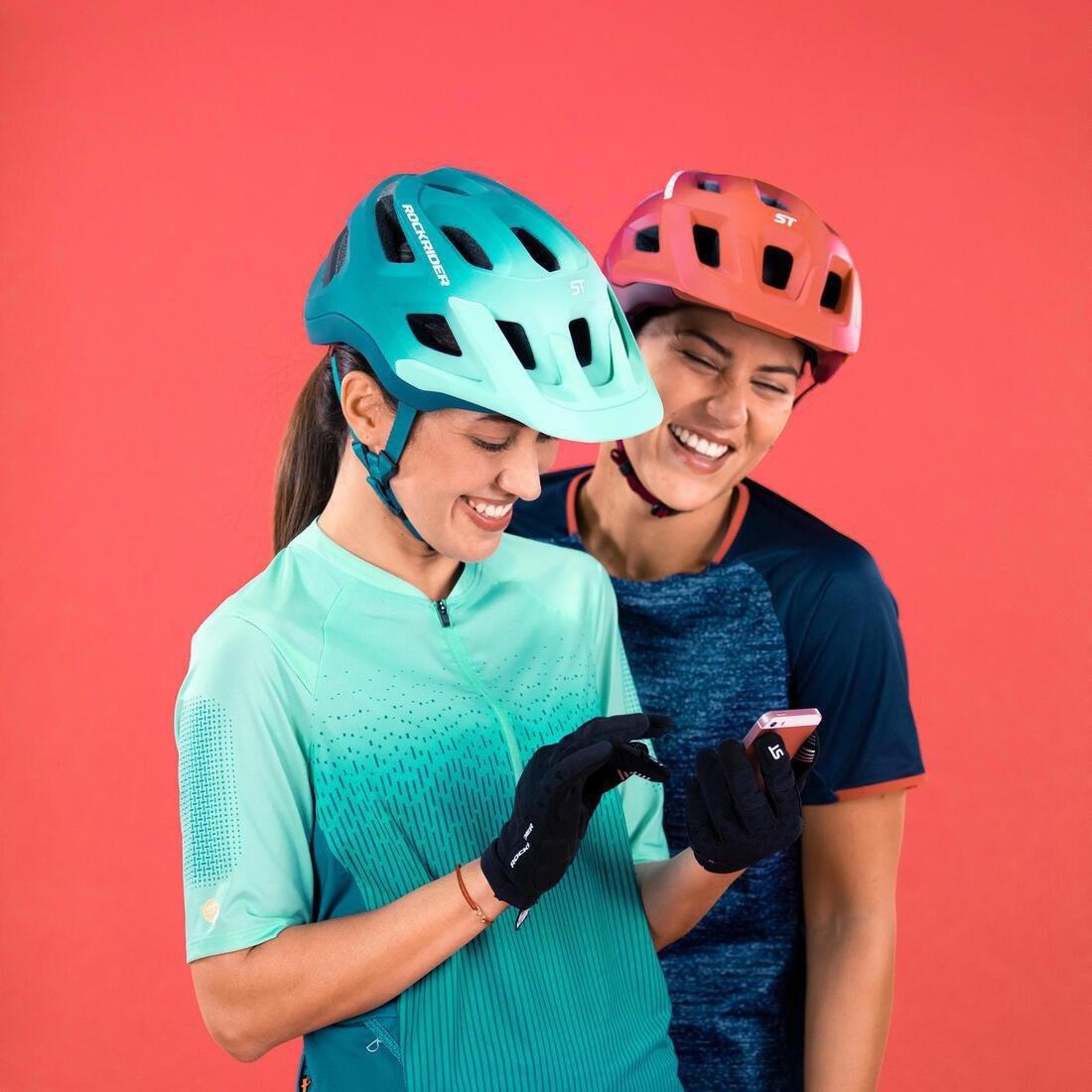 Medium  Mountain Bike Helmet ST 500, Snow White, No Color, large image number 7