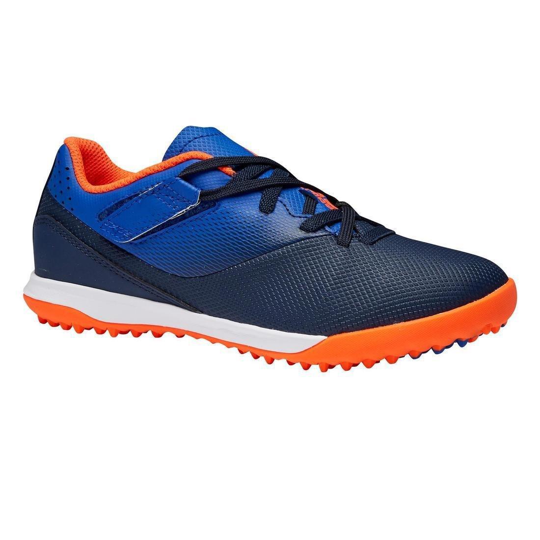 EU 33  Kids' Rip-Tab Football Boots Agility 500 TF, Navy Blue, , large image number 0