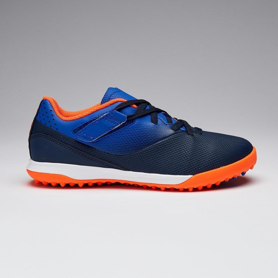 EU 33  Kids' Rip-Tab Football Boots Agility 500 TF, Navy Blue, , large image number 1