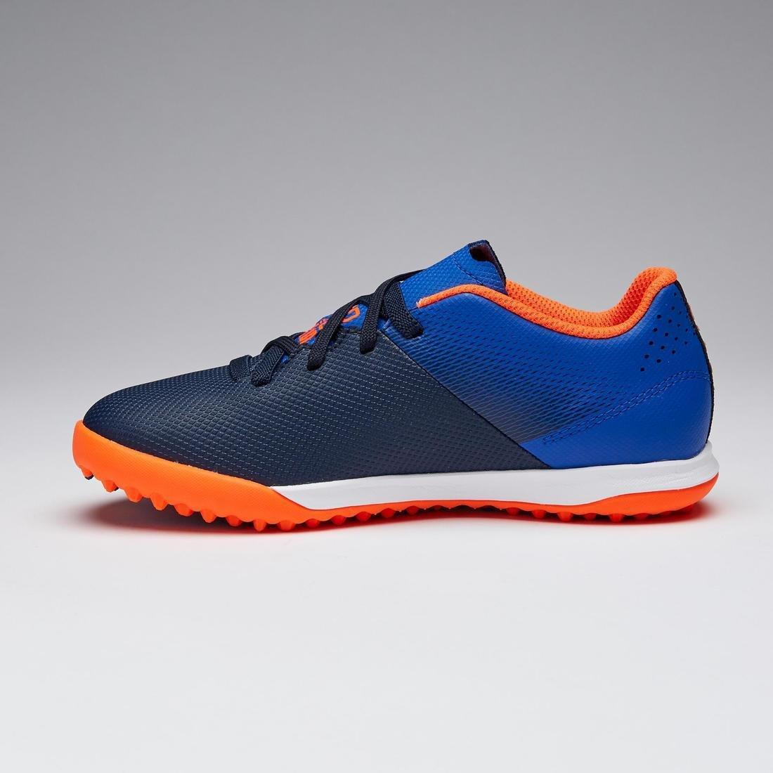 EU 33  Kids' Rip-Tab Football Boots Agility 500 TF, Navy Blue, , large image number 2