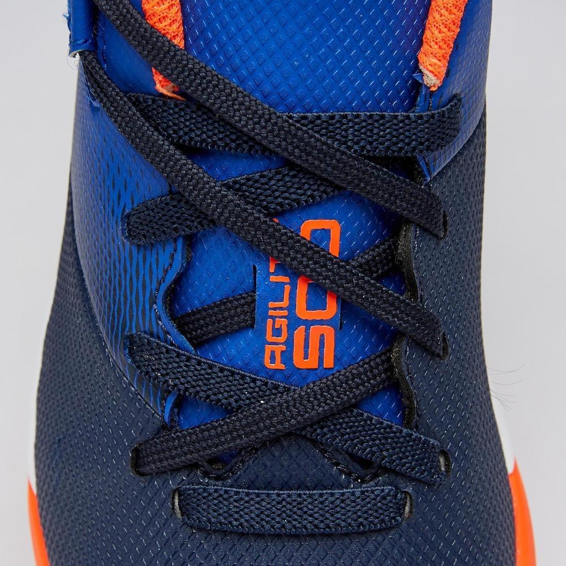 EU 33  Kids' Rip-Tab Football Boots Agility 500 TF, Navy Blue, , large image number 10