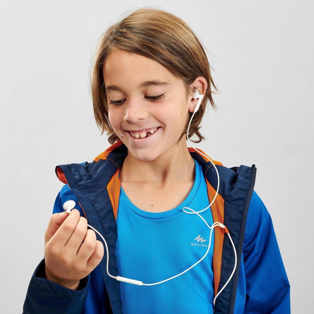 8-9Y Kids' Waterproof Hiking Jacket - MH500 Aged 7-15, Deep Blue, No Color, large image number 6
