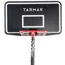 TARMAK - B100 Easy Kids'/Adult Basketball Basket 2.2m to 3.05m tool-free adjustment., Black
