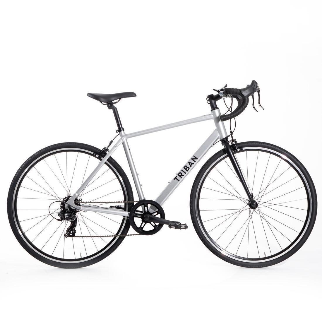 Large Men's Recreational Cycling Road Bike Rc100, Grey, No Color, large image number 0