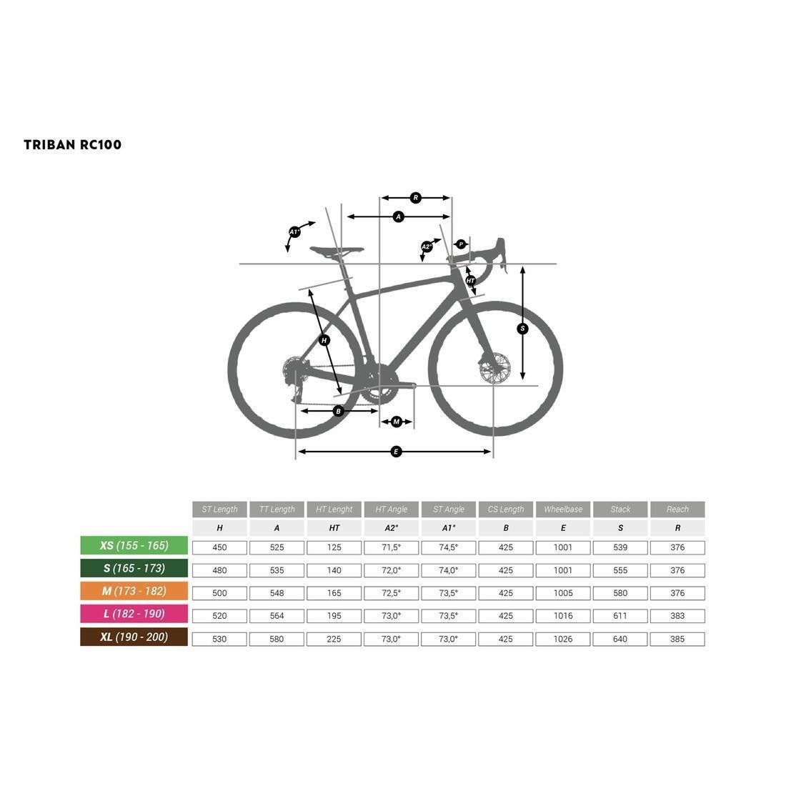 Large Men's Recreational Cycling Road Bike Rc100, Grey, No Color, large image number 1